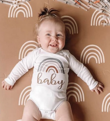 baby laughing